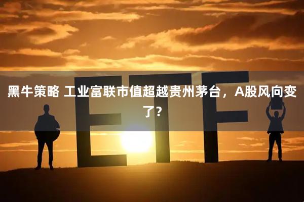 黑牛策略 工业富联市值超越贵州茅台，A股风向变了？