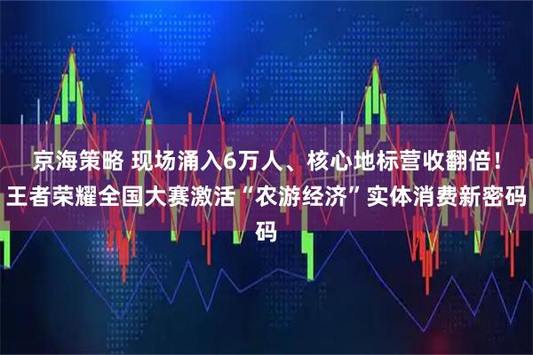 京海策略 现场涌入6万人、核心地标营收翻倍！王者荣耀全国大赛激活“农游经济”实体消费新密码