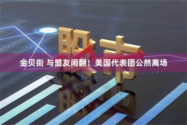 金贝街 与盟友闹翻!美国代表团公然离场